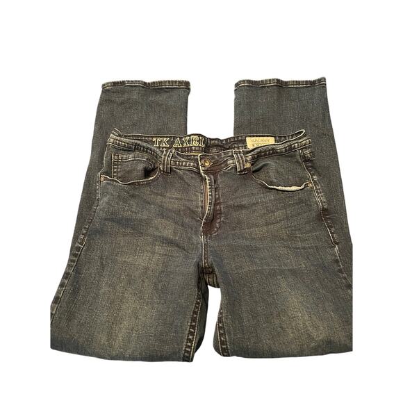 GUC T.K. Axel Men's Denim Blue Jeans Slim Boot Cut Cotton/Spandex Size 34 x 32 - Picture 1 of 6